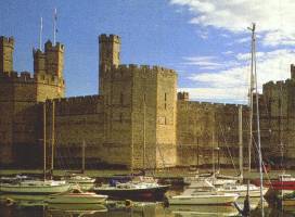 Sightseeing and Places to eat in Bala - Caernarfon Castle in all its glory